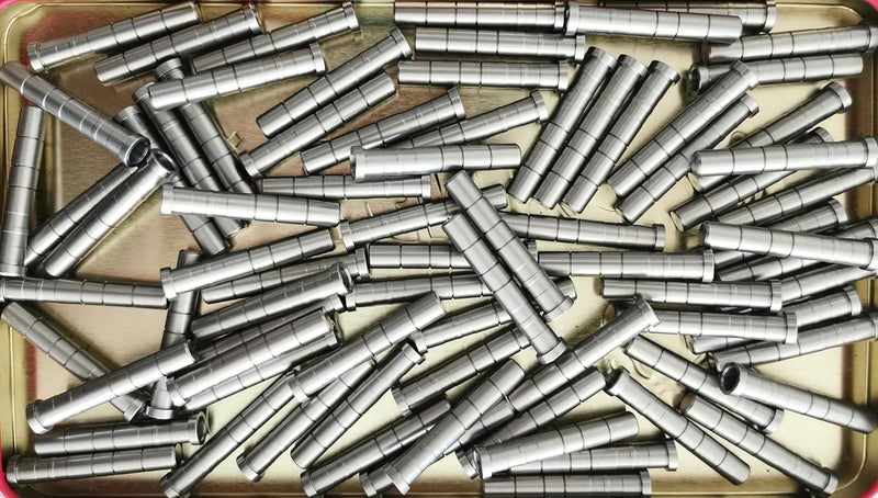 ZOEKO Stainless-Steel Arrow Inserts Suitable for ID .204" .244" Carbon Arrows, Suitable for 5/16" Field Points, Cuttable from 35-200 Grain (A Dozen) - Image 5